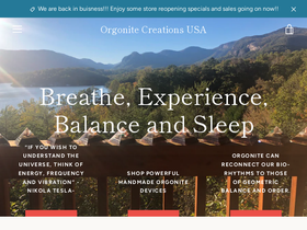 orgonitecreationsusa.com homepage screenshot