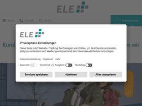 'ele.de' screenshot