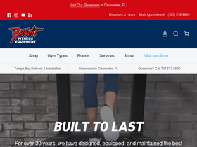 Banditfitness homepage screenshot