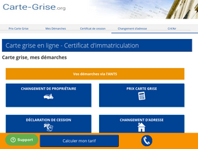 'carte-grise.org' screenshot