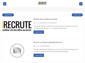 '4recrute.info' screenshot