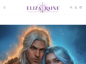 elizaraine.com homepage screenshot
