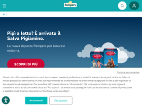 'app.pampers.it' screenshot