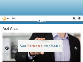 'arzt-atlas.de' screenshot