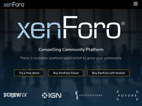 'xenforo.com' screenshot