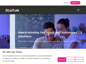 'startek.com' screenshot