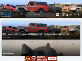 'fullsizebronco.com' screenshot