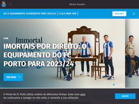 'fcporto.pt' screenshot