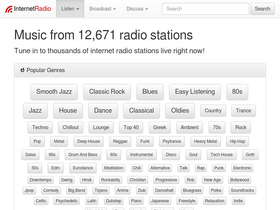 'internet-radio.com' screenshot