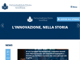 'fatebenefratelli-isolatiberina.it' screenshot