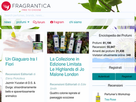 'fragrantica.it' screenshot