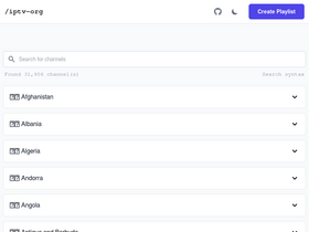 'iptv-org.github.io' screenshot
