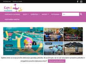 'kamzmulcem.si' screenshot