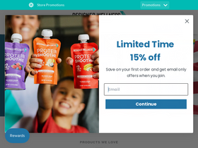 Designer Whey homepage screenshot