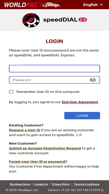 speeddial.worldpac.com