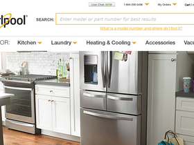'whirlpoolparts.com' screenshot