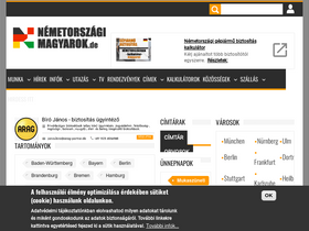 'nemetorszagi-magyarok.de' screenshot