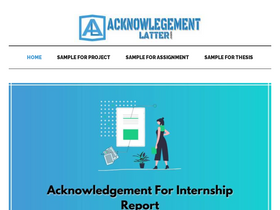 'acknowledgementletter.com' screenshot
