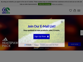 'soccerworld.net' screenshot