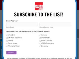 'britishtheatre.com' screenshot