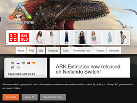 'ark-survival.net' screenshot