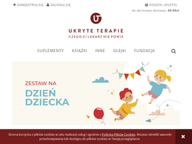 'ukryteterapie.pl' screenshot