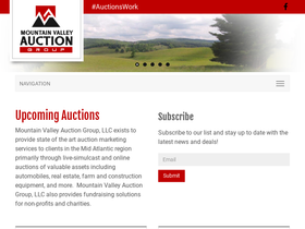 'mountainvalleyauctions.com' screenshot