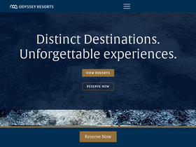 'odysseyresorts.com' screenshot