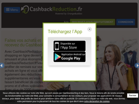 'cashbackreduction.fr' screenshot