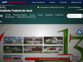 'ifac.edu.br' screenshot