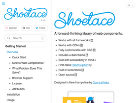 'shoelace.style' screenshot