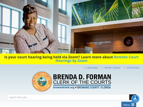 'browardclerk.org' screenshot