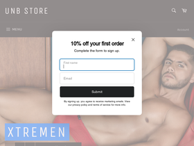 unbstore.com homepage screenshot