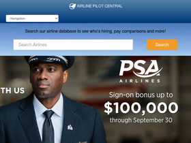 'airlinepilotcentral.com' screenshot