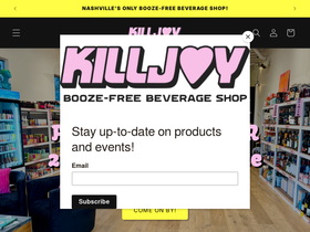 killjoyclub.com homepage screenshot