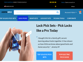 'lockpickworld.com' screenshot