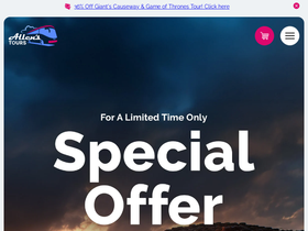 Allensbelfastbustours homepage screenshot
