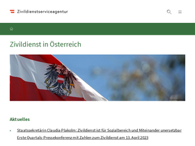 'zivildienst.gv.at' screenshot