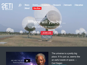 'technosearch.seti.org' screenshot