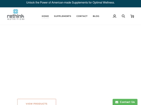 rethink-nutrition.com homepage screenshot