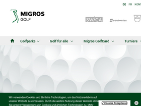 'golfparks.ch' screenshot