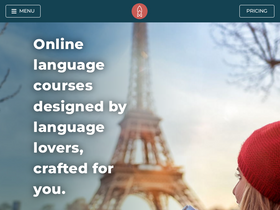 'rocketlanguages.com' screenshot