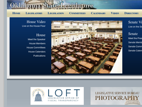 'oklegislature.gov' screenshot