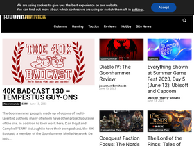 'goonhammer.com' screenshot