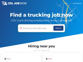 'cdljobnow.com' screenshot