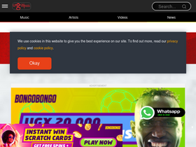 'ugamusic.ug' screenshot