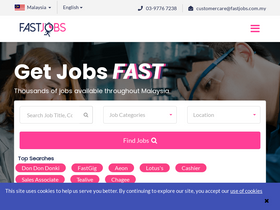 'fastjobs.my' screenshot