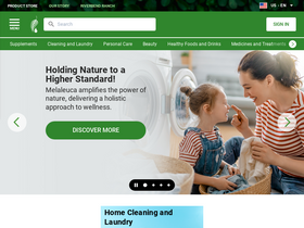 'melaleuca.com' screenshot