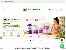 nutramixx.com homepage screenshot