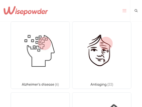 'wisepowder.com' screenshot